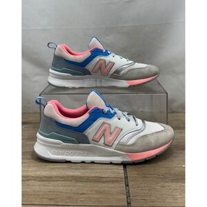New Balance 997H Sneakers Women's Size 9 White Pink Blue Casual Shoes